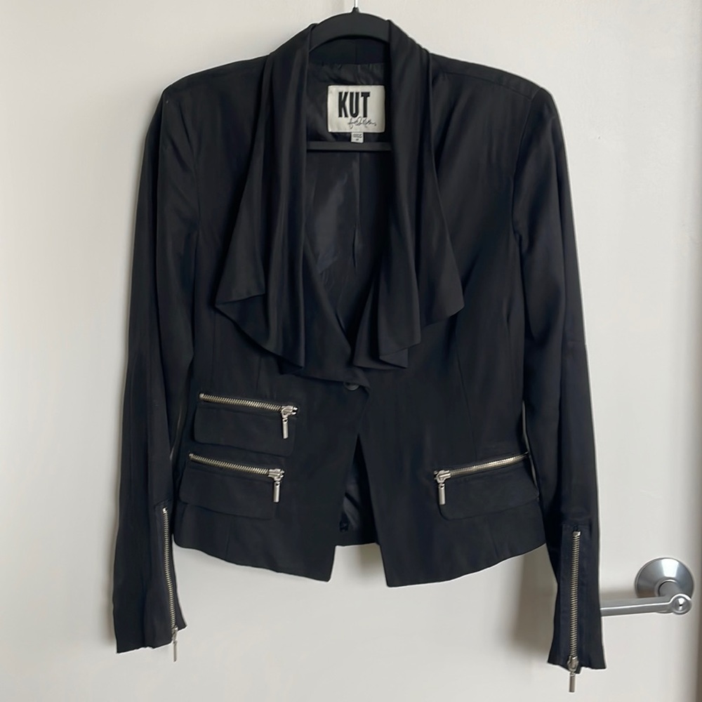 Kut from the Cloth Tencel Peplum Jacket - Size M